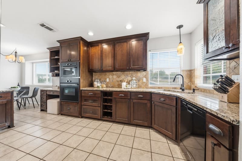 Kitchen after staging